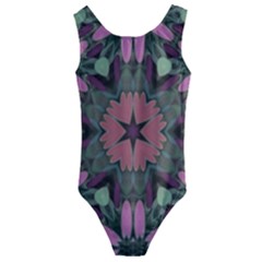 Tropical Island Kids  Cut-out Back One Piece Swimsuit by LW323