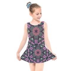 Tropical Island Kids  Skater Dress Swimsuit by LW323