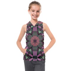 Tropical Island Kids  Sleeveless Hoodie by LW323