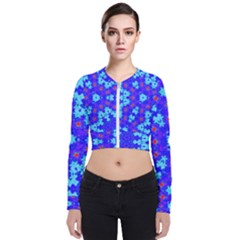 Blueberry Long Sleeve Zip Up Bomber Jacket by LW323