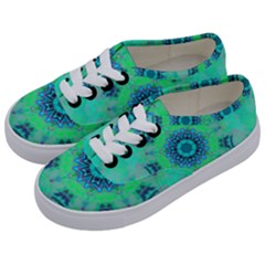 Blue Green  Twist Kids  Classic Low Top Sneakers