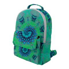 Blue Green  Twist Flap Pocket Backpack (large) by LW323