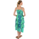 Blue green  Twist Layered Bottom Dress View2