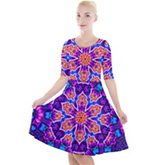 Glory Light Quarter Sleeve A-line Dress by LW323