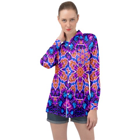 Glory Light Long Sleeve Satin Shirt by LW323