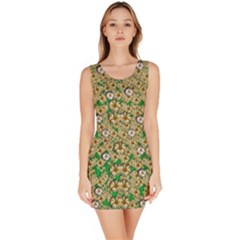 Florals In The Green Season In Perfect  Ornate Calm Harmony Bodycon Dress by pepitasart