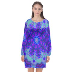 New Day Long Sleeve Chiffon Shift Dress  by LW323