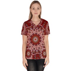 Redyarn Women s V-neck Scrub Top by LW323