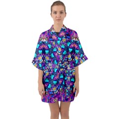 Lovely Dream Half Sleeve Satin Kimono  by LW323