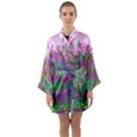 Bay Garden Long Sleeve Satin Kimono View1