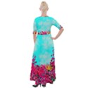 Flowers Half Sleeves Maxi Dress View2