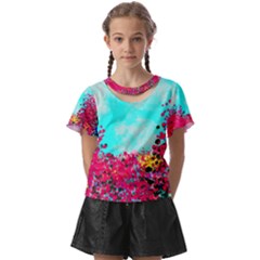 Flowers Kids  Front Cut Tee