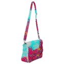 Flowers Shoulder Bag with Back Zipper View1