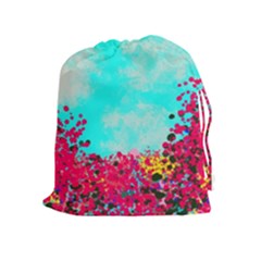 Flowers Drawstring Pouch (xl) by LW323