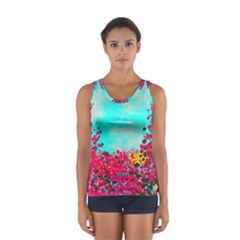 Flowers Sport Tank Top  by LW323