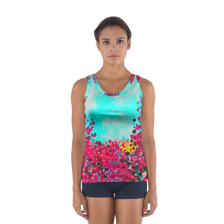 Flowers Sport Tank Top 