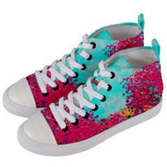 Flowers Women s Mid-top Canvas Sneakers by LW323