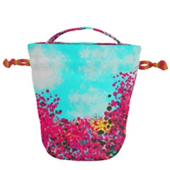 Flowers Drawstring Bucket Bag by LW323