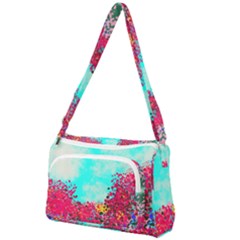 Flowers Front Pocket Crossbody Bag by LW323