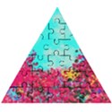 Flowers Wooden Puzzle Triangle View1