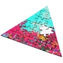 Flowers Wooden Puzzle Triangle View2