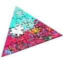 Flowers Wooden Puzzle Triangle View3