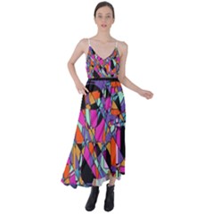 Abstract 2 Tie Back Maxi Dress by LW323