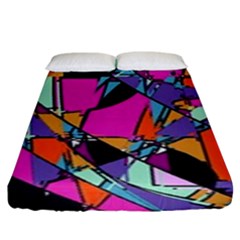 Abstract 2 Fitted Sheet (king Size) by LW323