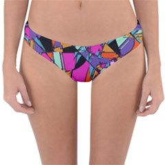 Abstract 2 Reversible Hipster Bikini Bottoms by LW323