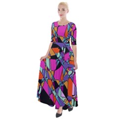 Abstract 2 Half Sleeves Maxi Dress by LW323