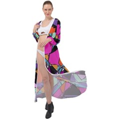 Abstract 2 Maxi Chiffon Beach Wrap by LW323