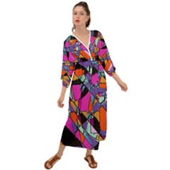 Abstract 2 Grecian Style  Maxi Dress by LW323