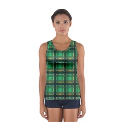 Green Clover Sport Tank Top  by LW323