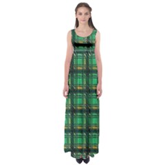 Green Clover Empire Waist Maxi Dress by LW323