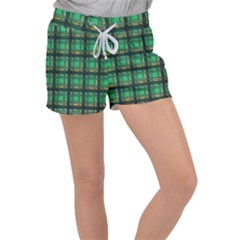 Green Clover Velour Lounge Shorts