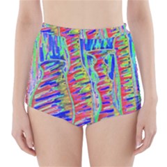 Vibrant-vases High-waisted Bikini Bottoms