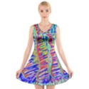 Vibrant-vases V-Neck Sleeveless Dress View1