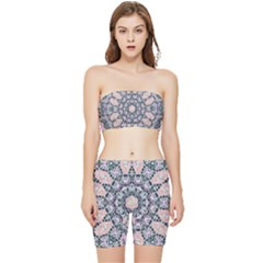 Gem Stretch Shorts And Tube Top Set