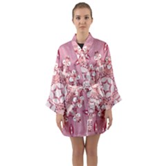 Diamond Girl 2 Long Sleeve Satin Kimono by LW323