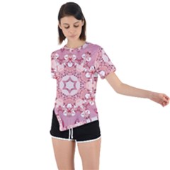 Diamond Girl 2 Asymmetrical Short Sleeve Sports Tee by LW323