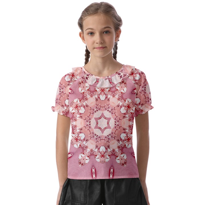 Diamond Girl 2 Kids  Frill Chiffon Blouse