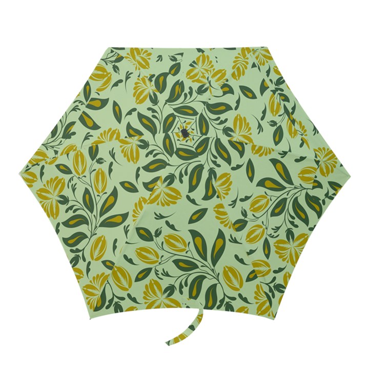 Folk floral pattern. Abstract flowers surface design. Seamless pattern Mini Folding Umbrellas