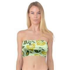 Folk Floral Pattern  Abstract Flowers Surface Design  Seamless Pattern Bandeau Top by Eskimos