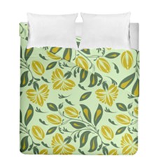 Folk Floral Pattern  Abstract Flowers Surface Design  Seamless Pattern Duvet Cover Double Side (full/ Double Size) by Eskimos