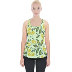 Folk Floral Pattern  Abstract Flowers Surface Design  Seamless Pattern Piece Up Tank Top by Eskimos