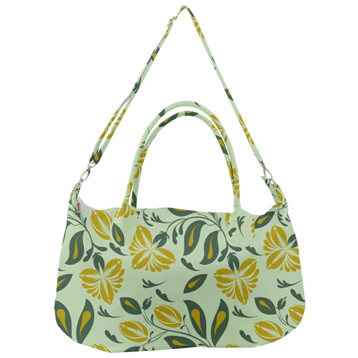 Folk floral pattern. Abstract flowers surface design. Seamless pattern Removal Strap Handbag