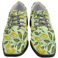 Folk Floral Pattern  Abstract Flowers Surface Design  Seamless Pattern Women Heeled Oxford Shoes by Eskimos