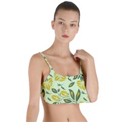 Folk Floral Pattern  Abstract Flowers Surface Design  Seamless Pattern Layered Top Bikini Top  by Eskimos