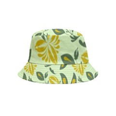 Folk Floral Pattern  Abstract Flowers Surface Design  Seamless Pattern Inside Out Bucket Hat (kids) by Eskimos