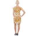 Folk floral pattern. Abstract flowers surface design. Seamless pattern Cap Sleeve Bodycon Dress View2